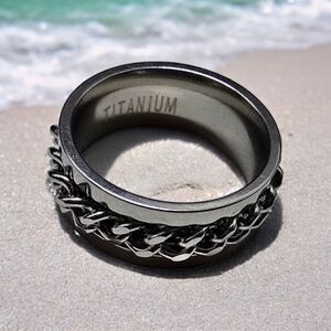 Men's Stainless Steel Chain Ring